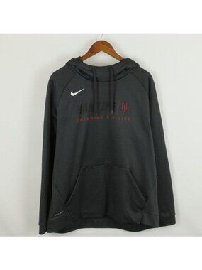 Nike Dri-Fit Men's XL Gray Red Hamline University Swim & Dive Hoodie Sweatshirt
